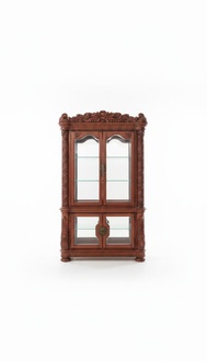 Edle Vitrine Antik Stil Barock Rokoko Schrank Schaufenster Deko Wohnzimmer