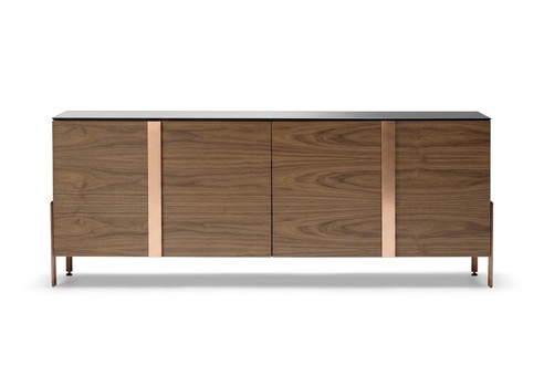 Elegante braune Holz-Konsole im stilvollen Design