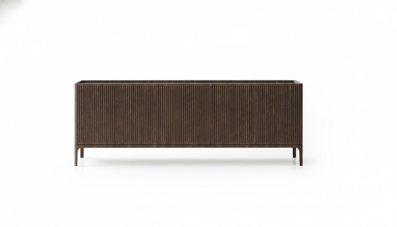 Elegante braune Holzkonsole modern, vielseitig, langlebig