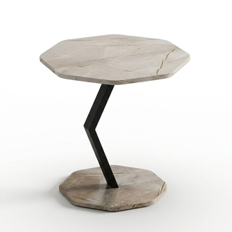 Eleganter Beistelltisch aus Holz in Braun für Wohnzimmer