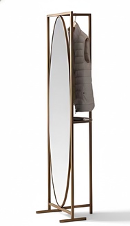Eleganter Kleiderständer mit Spiegel – ideal für Flur oder Schlafzimmer