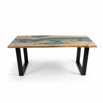 epoxid harz Konsolen echtes massiv holz möbel wasserfall Sidebaird tisch