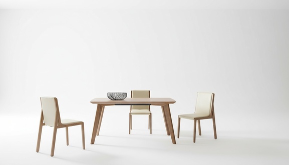 Ess Tisch + 3 Stühle Konferenz Tische Büro Holz Design Stuhl Set