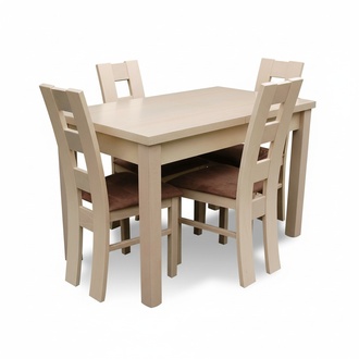 Essgarnituren Designer Esszimmer Set Garnitur Stuhl Tisch 4 Stühle Gruppe 5tlg.