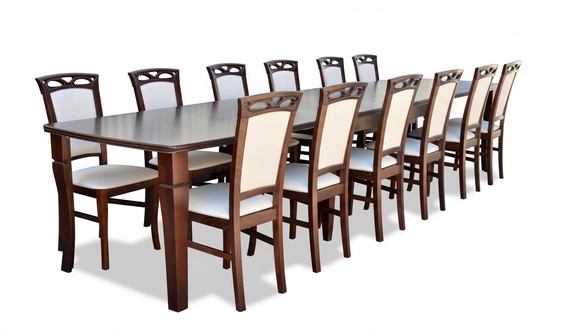 Esstisch 12 x Stühle Esszimmer Set Essgruppe Moderne Stühle Tisch Tische 13tlg.