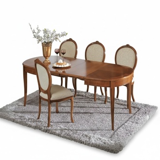 Esstisch 4x Stühle Stuhl Esszimmer Set Essgruppe Tisch Braun Garnitur