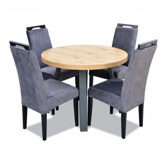 Esstisch 4 x Stühle Esszimmer Set Essgruppe Moderne Stühle Tisch Tische 5tlg.