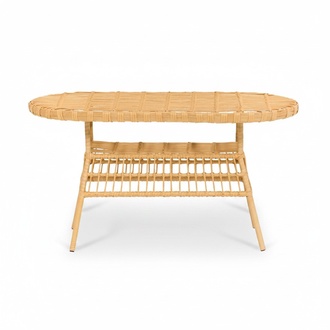 Esstisch GartenMöbel Rattan Terrasse Balkon Luxus Design Modern Hochwertiges Lux