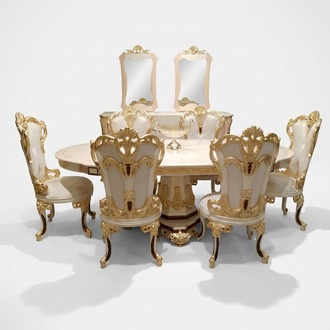Esstisch Holztisch Tisch Gruppe Esszimmer Wohnzimmer Garnitur Holz Design Tische
