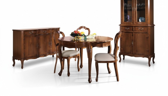 Esstisch Runder Tisch Design Luxus Italienische Möbel Holzmöbel Rund Tische