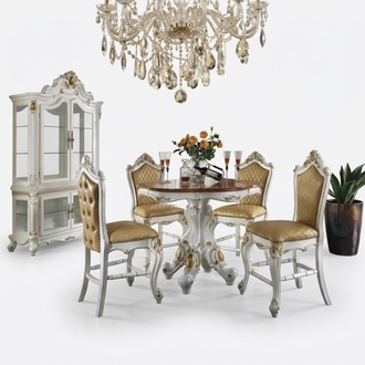 Esstisch Tisch Stühle Vitrine Esszimmer Vitrinen Set Essgruppe 6tlg. Set
