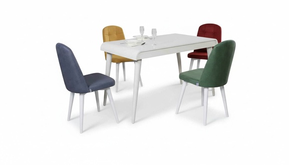 Esszimmer Essgruppe Möbel Set Sitz Esstisch Polster Garnitur 5tlg.