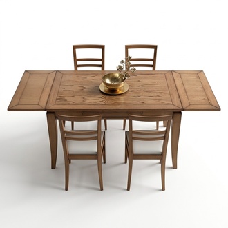 Esszimmer Set Essgruppe Esstisch + 4x Stühle Stuhl Modern Tisch Tische Garnitur