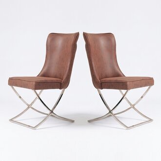 Esszimmer Stuhl Garnitur Sessel Gastro Design 2x Stühle Gruppe Polster