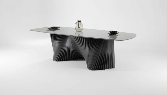 Esszimmertisch Esstisch Küchentisch Esszimmer Holz Schwarz Tisch Luxus
