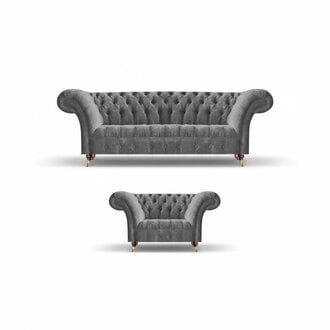 Exklusive Chesterfield Polstercouchen Designer Sessel Wohnzimmer Möbel