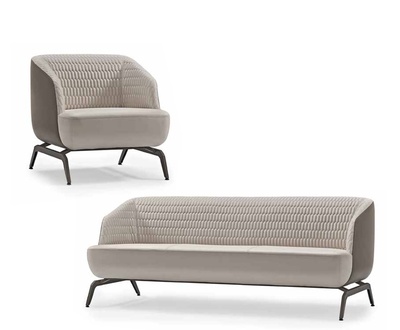Exklusive Weiße Sofagarnitur Designer Polster Möbel Dreisitzer Sessel