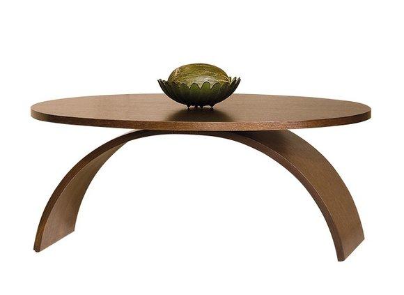 Klassischer Oval Couchtisch Beistelltisch Holztisch Tische Wohnzimmer Neu Model