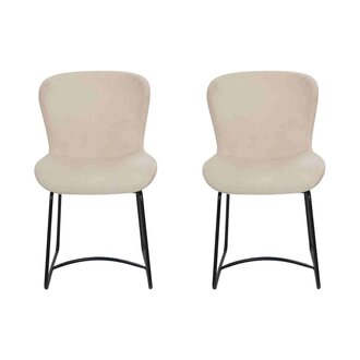 Esszimmerstuhl 2x Stühle Esszimmer Modern Stuhle Metall Design Weiß neu