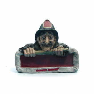Feuerwehr Hasu Figur Garten Statue Skulptur Figuren Skulpturen Dekoration