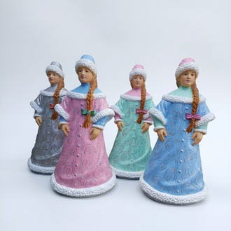 Figur Statue Sneguratschka Statuen Figuren Weihnachten Snegurka Russian