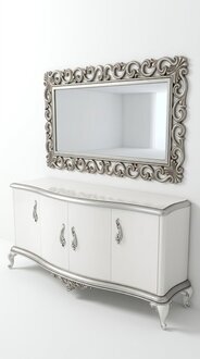 Französische Kommode Anrichte Kommoden Konsole Sideboard Holz Spiegel