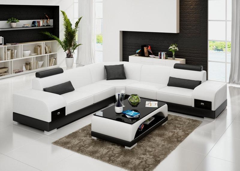 Ledersofa Couch Wohnlandschaft Ecksofa Eck Sofa Modern Design Garnitur