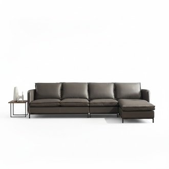 Garnitur Italien Sofa Leder Eck Couch Landschaft Sitz L Form Luxus Wohn