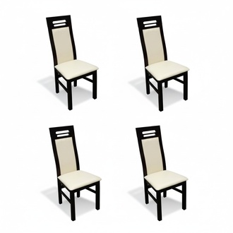 Garnitur Komplett K65 4x Designer Stuhl Set Esszimmer Textil Polster Sitz Stühle