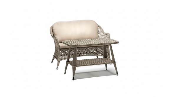 Garnitur Sofa 3 Sitzer Couchtisch Sofas Dreisitzer Gartenmöbel Luxus Modern