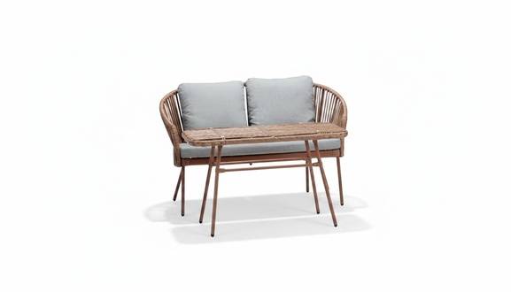 Garnitur Sofa 3 Sitzer Couchtisch Sofas Dreisitzer Stoff Tisch Luxus Modern