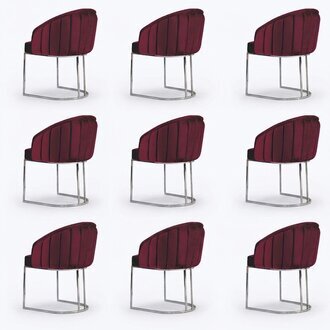 Garnitur Stühle Polster Lehn Design Holz Gruppe Neu Ess Zimmer 8 Stuhl