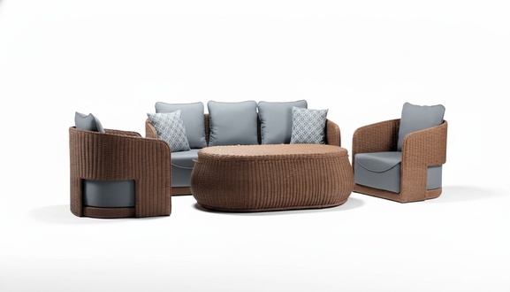 Gartenmöbel Sitzgarnitur Möbel Sitzgruppe Sofa Couch Polster Garten Terrasse