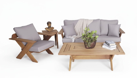 Gartenmöbel Sofagarnitur Sofa 3 Sitzer Terrassenmöbel Sessel Couchtisch