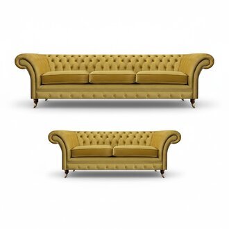 Gelb Sofagarnitur Sofas Couchen Polstermöbel Wohnzimmer Komplett Einrichtung