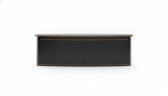 Schwarze Holz-Konsole modern, elegante Design, vielseitig, langlebig