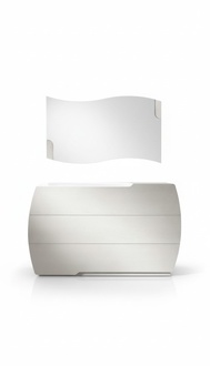 Hängespiegel Spiegel Wellig Modern Schlafzimmer Design Luxus Italy Stil Möbel