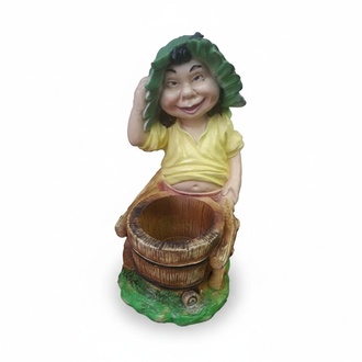 Hässlige Garten Gnom Figur Ganze 48cm zum Verunstalten des eigenen
