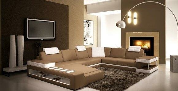 Wohnlandschaft Designer Sofa Couch XXL Big Leder Sofas Eck Modern Garnitur