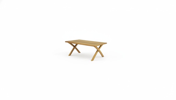 Hellbrauner Couchtisch Designer Outdoor Kaffeetisch Edle Terrassenmöbel