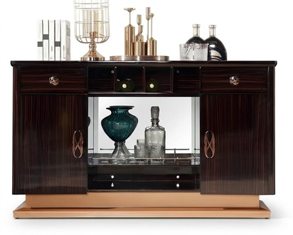 Hoch Schrank Kommode Side Low Board Kommoden Designer Edel Holz