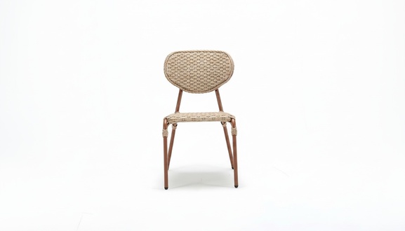 Hochwertig Terrasse Stuhl Beige Luxus Modern Stühle stilvoll Rattan Stil