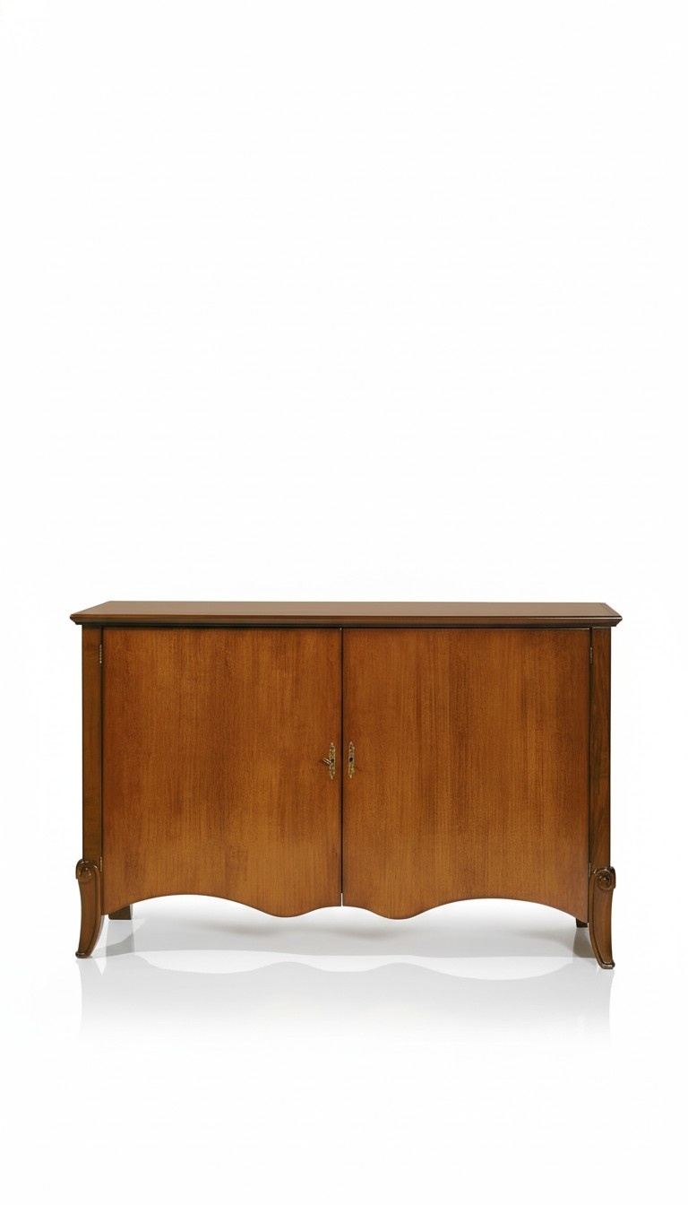 Hochwertige Klassisches Sideboard Holzschrank Luxus Holz Kommode Braun Schrank