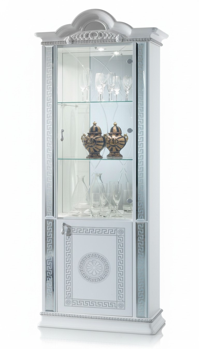 Hochwertige Vitrine Vitrinen Luxus Schrank Holz Italienische Stil Möbel Glas