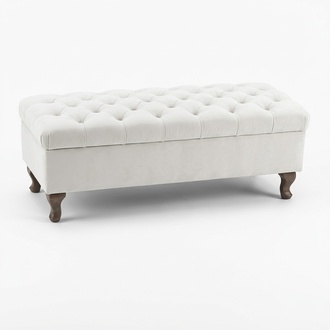 Hocker Chaiselounge Fußhocker Beistellhocker Sitzbank Chesterfield Neu