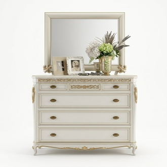 Hohe Kommode Sideboard Kommoden 5 Schubladen Hochschrank Schrank Holz Möbel