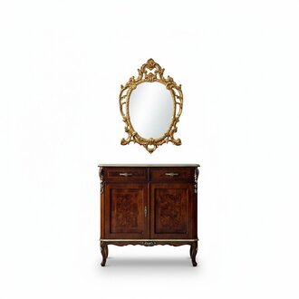 Designer Holz Italienische Möbel Design Möbel Stil Barock 2tlg Kommode