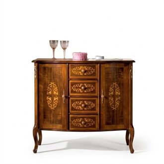 Italienische Stil Möbel Luxus Konsolentische RTV Braune Kommode Stil Barock Antik Stil Neu