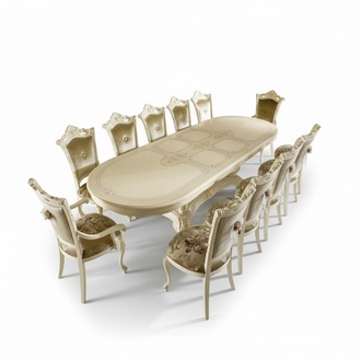 Holz Möbel aus Italien Esszimmer Tische Einrichtung Esstisch Luxus Tisch Massiv