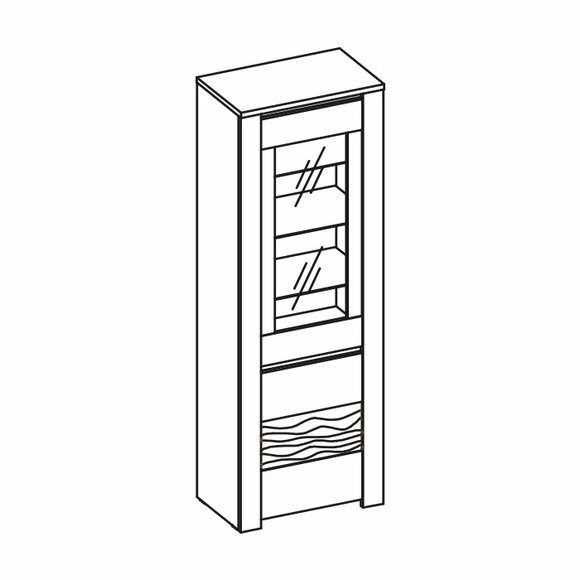 Modern Kommode Glasvitrine Kommoden Hochvitrinen Kommodenschrank Schrank